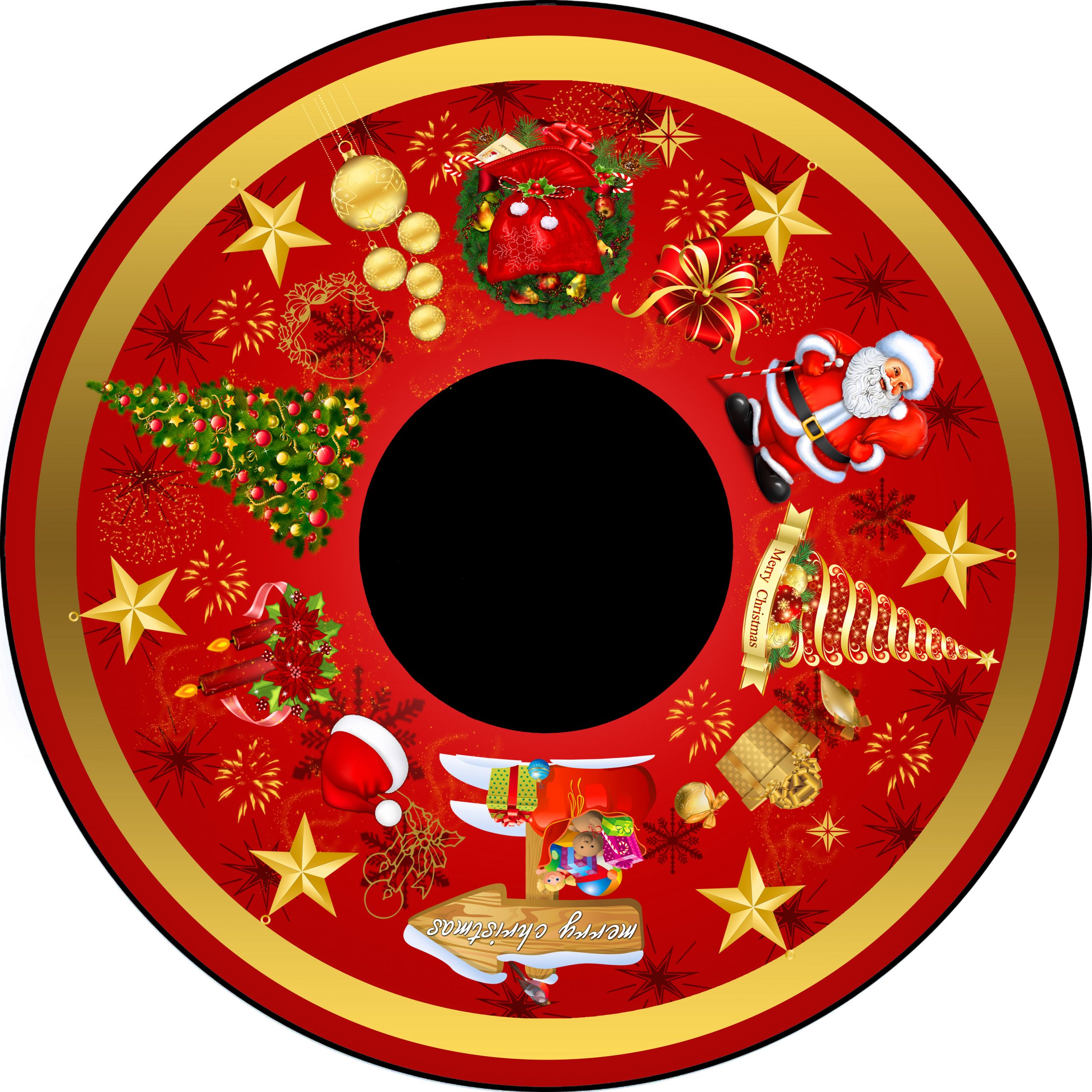 Traditional Christmas wheel
