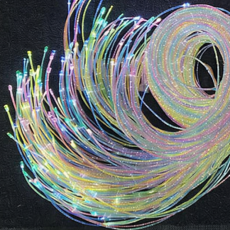 Pastel Rainbow Fibre Optics - 200 x 3m Long